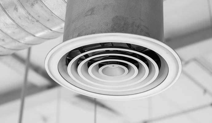 Ceiling hvac ventilation