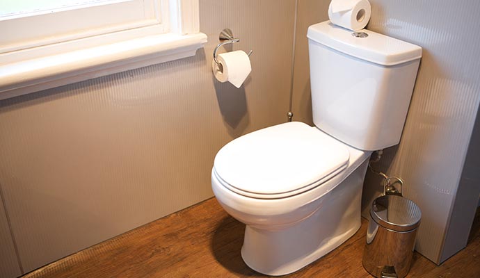 A clean toilet A clean toilet