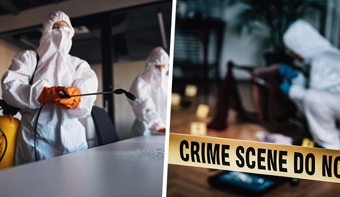 Collage of specialized cleaning Collage of specialized cleaning