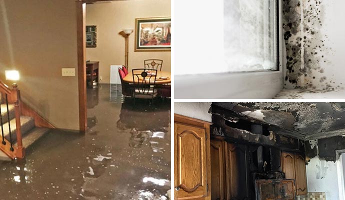 Collage water, mold, and fire damage restoration