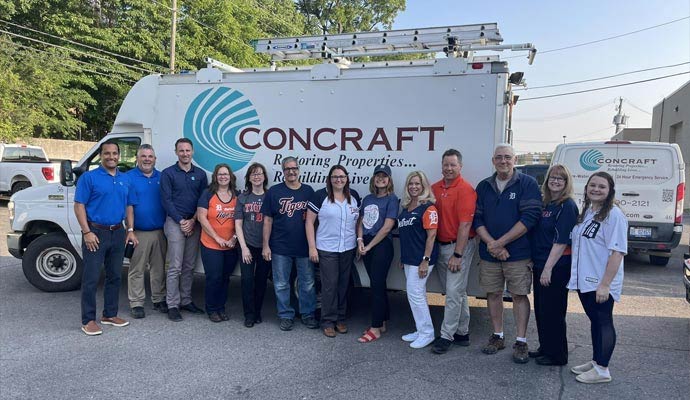 Concraft property restoration team photo