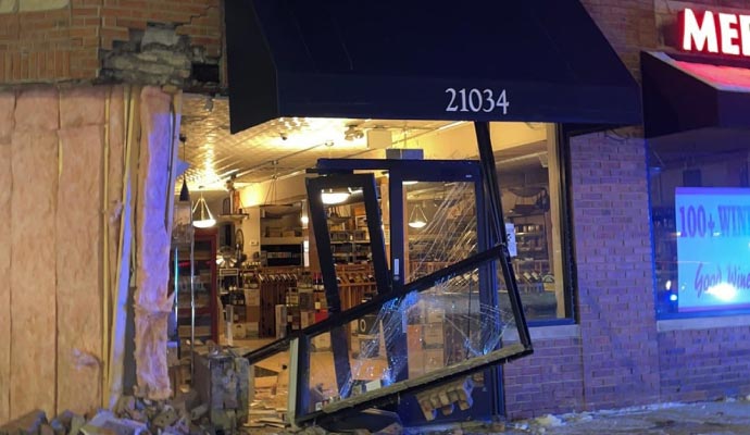 Damaged commercial property