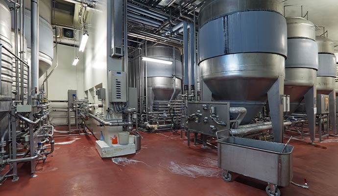 Industrial manufacturing tanks