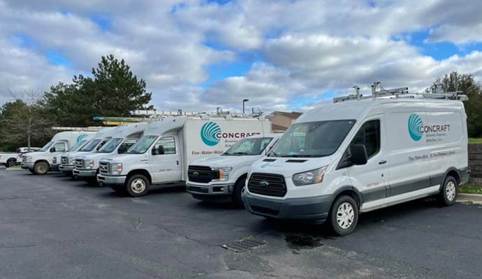 Service vehicles of Concraft