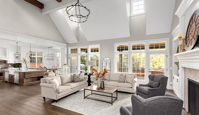Newly remolded living area