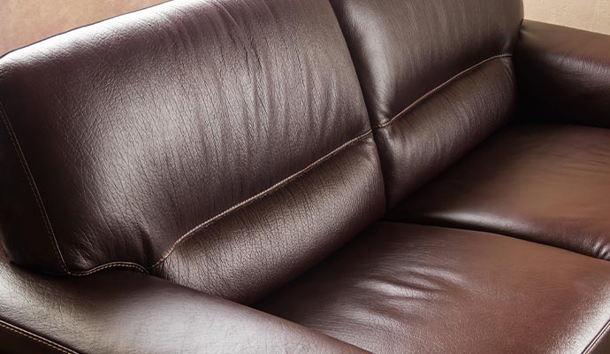 Clean leather sofa