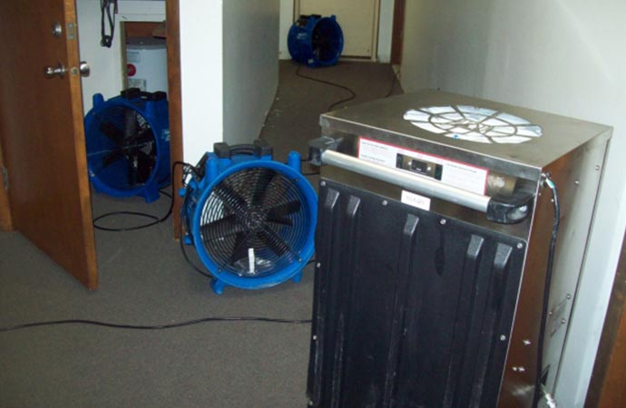 Emergency water damage restoration.