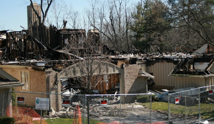 Fire Damage Restoration in Michigan