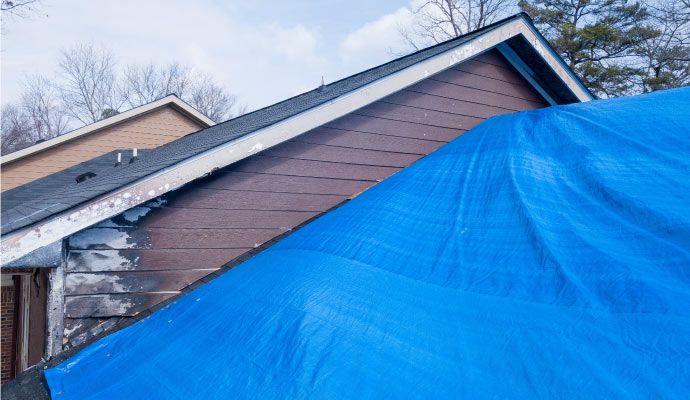 Roof tarping service