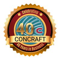 Gold Concraft 40th Logo