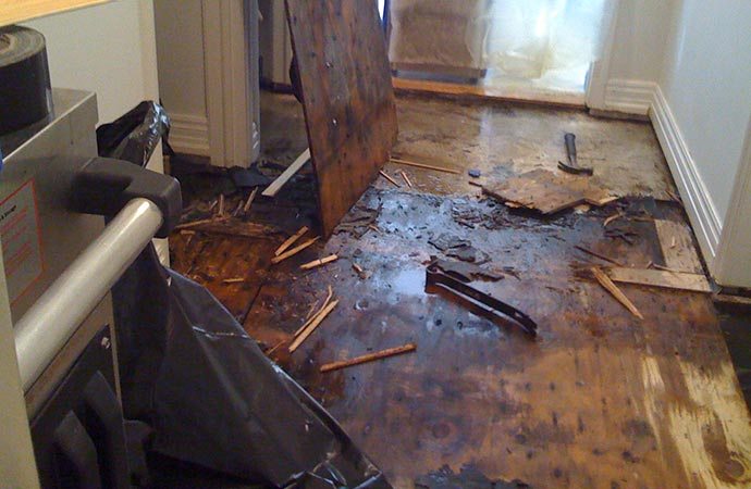 residential wooden properties water damage