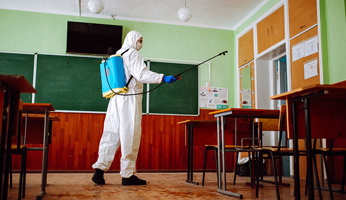 School disinfection service