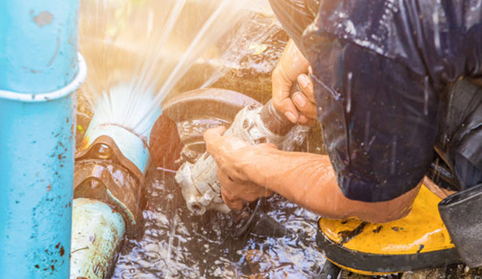 Water Line Breakage Repair Service in Auburn Hills, MI by Concraft