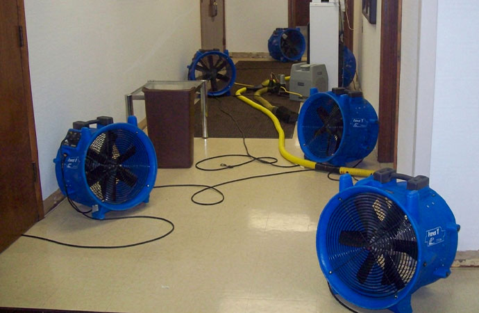 Water damage restoration service