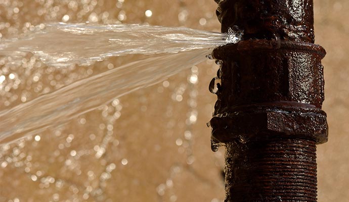 Burst pipes