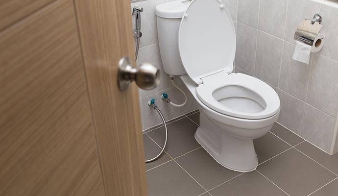 Clean toilet
