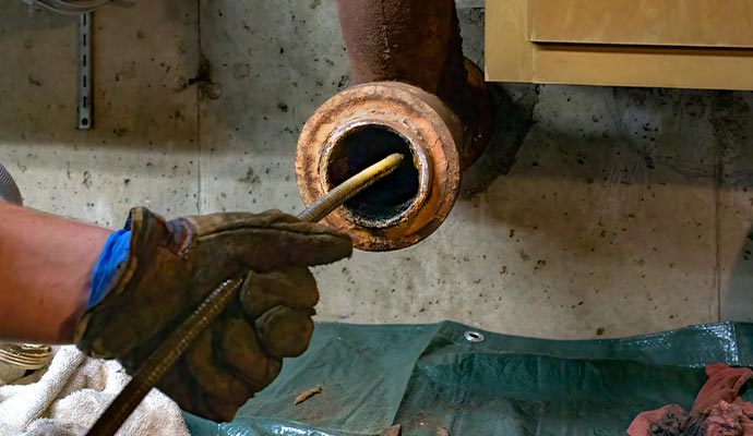 Clogged drain