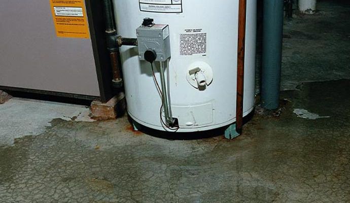 Hot water heater leakage