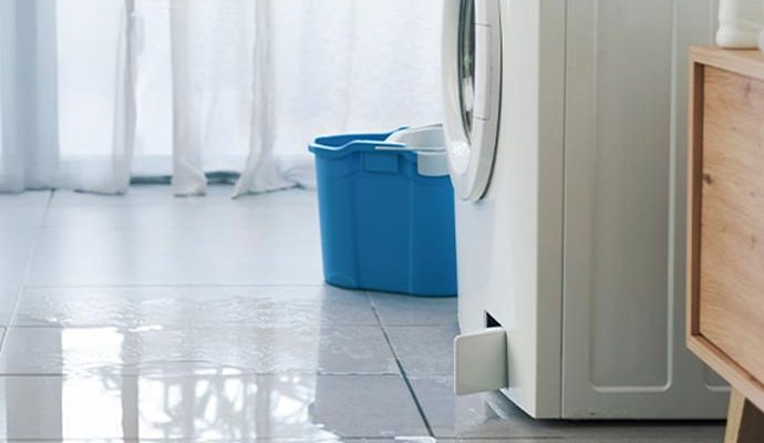 Water leaking from washing machine