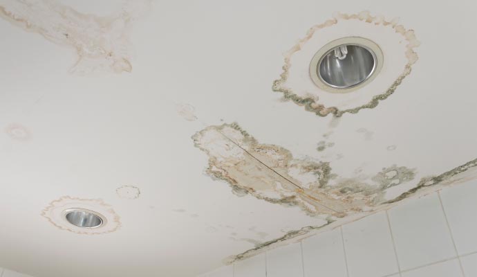 Water stained wall