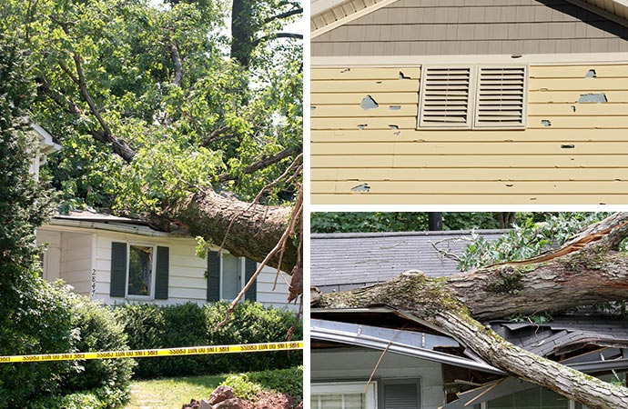 Wind, hail and roof damage service